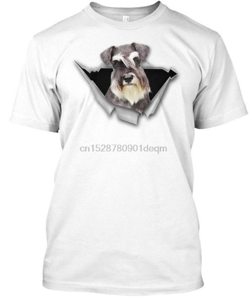 

мужчины футболка torn - цвергшнауцер женщины t-shirt, White;black