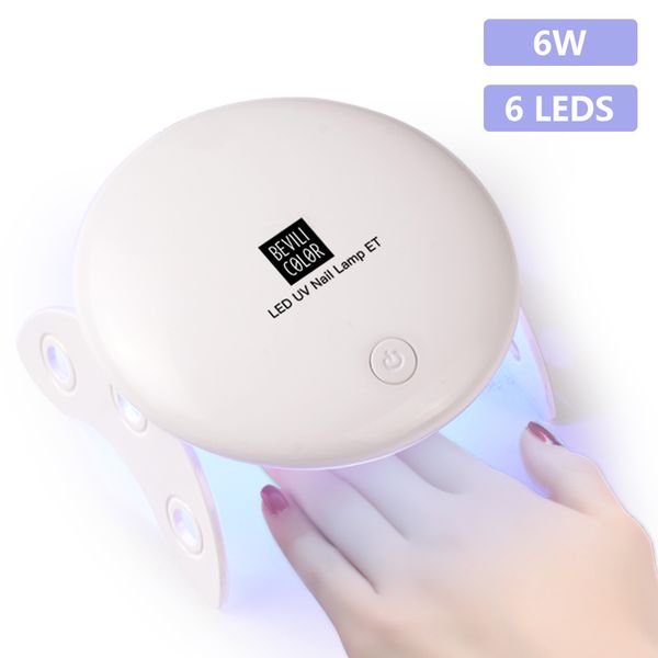 

bfaccia 6w mini nail lamp curing tools uv led nail art manicure builders with usb cable fast drying light dryer