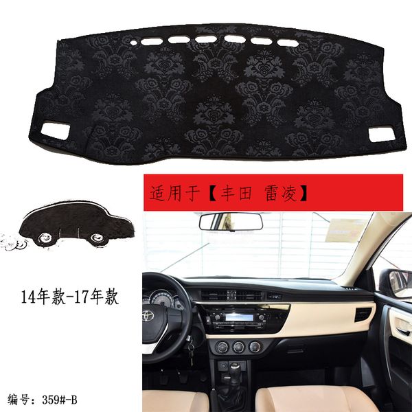 

tommia for levin 14-17 dashboard pad cover dash mat anti-sun velvet instrument