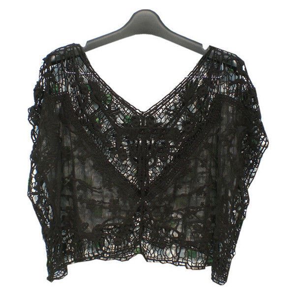 

arrivals fashion women vintage casual lace sweet hollow crochet knit loose casual, White
