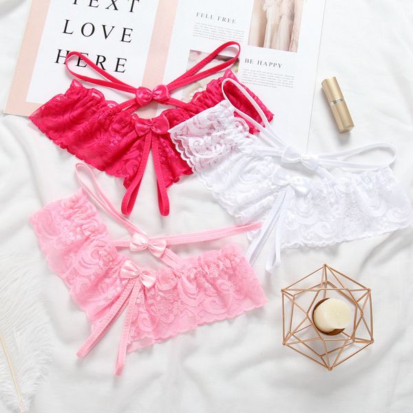 

3pcs/lot women ruffles lace underwear panties princess bow breifs girls lovely intimates panty fashion bragas xs-xl 2107p3, Black;white