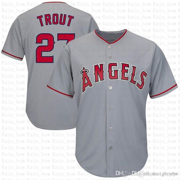 grey mike trout jersey