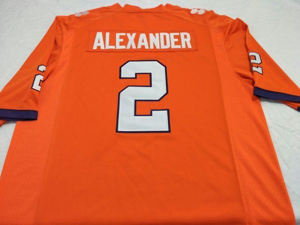 

женщины тигры маккензи александр андре эллингтон настоящая вышивка колледж футбол джерси размер s-4xl или на заказ любое имя или номер джерс, Black;red