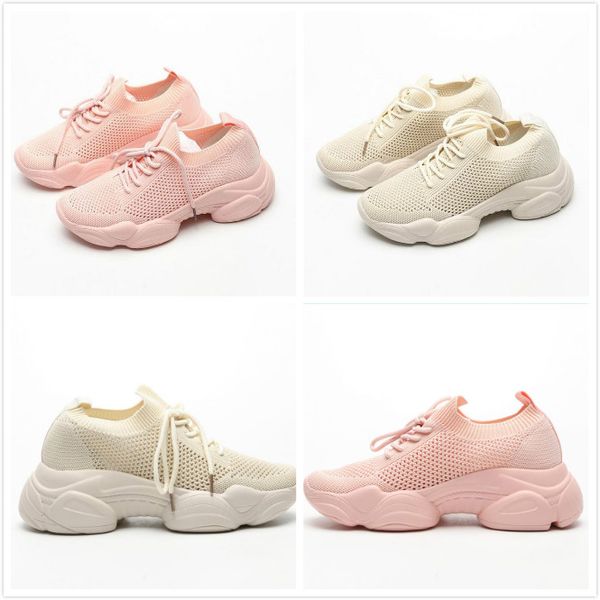 

Women old daday running hoe women de igner knitted me h fly pink cream hoe girl jogging hoe woman 039 neaker female trainer