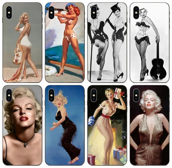 

tongtrade] stylish marilyn monroe keep smiling case for iphone 8s 7s 6s 5s plus x xs 11 pro max galaxy a3 honor v9 play case
