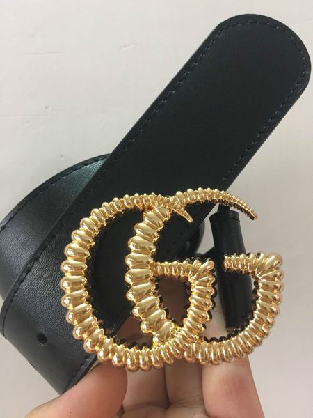 

new fashion business ceinture g# style belts design mens womens riem g# thread buckle with black belt not with box as gift 6s7k, Silver