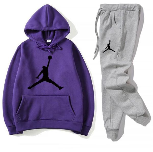 

luxury sweatsuits чемпион мужчин tracksuit набор sportswear с длинным рукавом толстовка свитер толстовка + штаны из двух частей костюма женщ, Gray