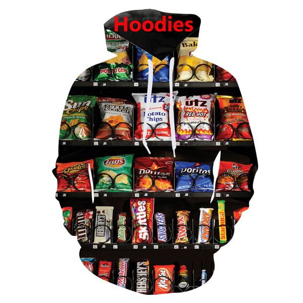 

ams vending machine snack 3d print hoodies/tee shirts/sweatshirts/pants men harajuku funny pullover streetwear hip hop tracksuit, Black