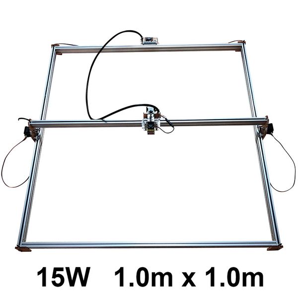 

diy 15w big power laser metal engraver, cnc metal cutter machine,1*1m, big work size laser printer engrave machine marking
