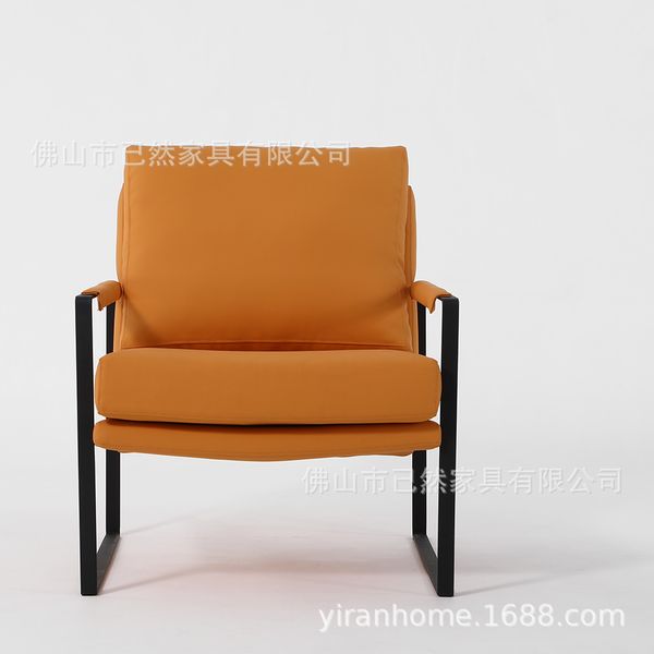 

одноместный диван скандинавский отдых диван кресло утюг простой современный кожаный переговорная стойка гостиничная спальня балкон