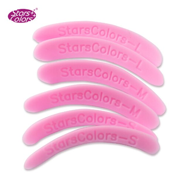 

15 pairs/lot perm eyelash patch reusable silicone perming rods pink plastic 3 different sizes