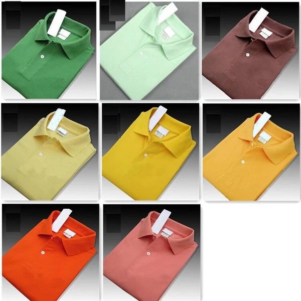 Neue 2019 Sommer Männer Luxus Top qualität Marke Krokodil Stickerei Polo Shirts Kurzarm Kühle Baumwolle Slim Fit Casual Business männer Shirts r