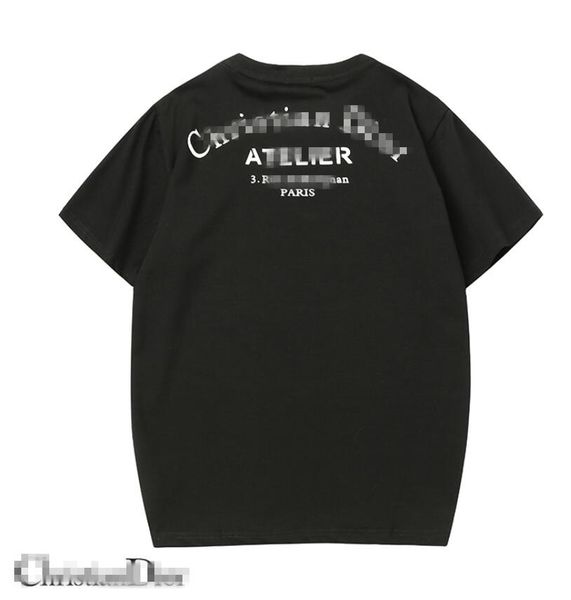 

mens designer casual brand t shirts 2018 summer men women couple designer tees short sleeve dîõr pullover size -2xl, White