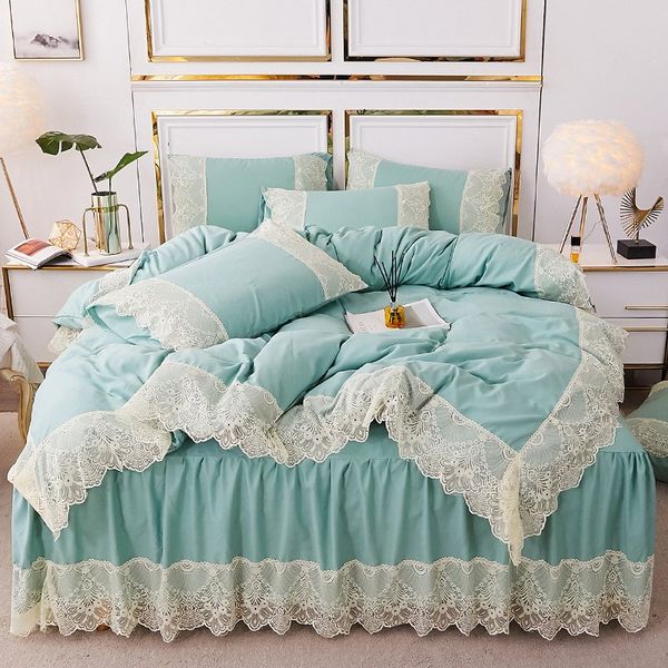 

bedding sets set christmas gift lace bed skirt soft home textiles bedroom  king size children couple student