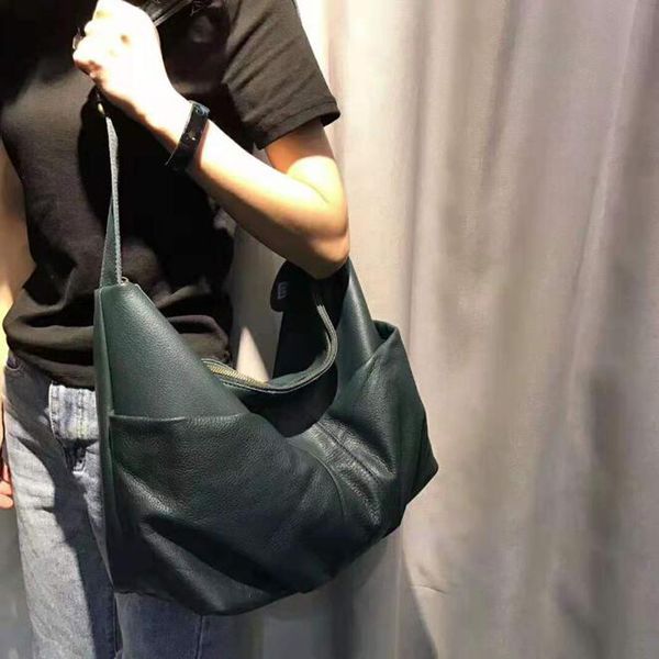 

niuboa genuine leather shoulder bags 100% soft cowhide tote women bag purse casual satchel multi pockets bags set