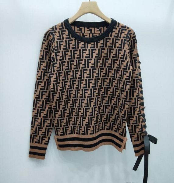 

19ss конструктор свитер женщин Весна Женские свитера Письмо Печать шею Толстовки Ж