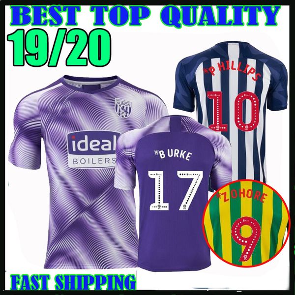 

19 20 we t bromwich albion occer jer ey home away third 2019 2020 8 livermore 9 zohore 10 phillip 17 burke krovinovic football hirt