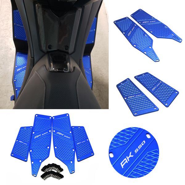 

motorcycle parts footboard steps motorbike foot footrest pegs plate pads for kymco ak550 ak 550 2017-2018