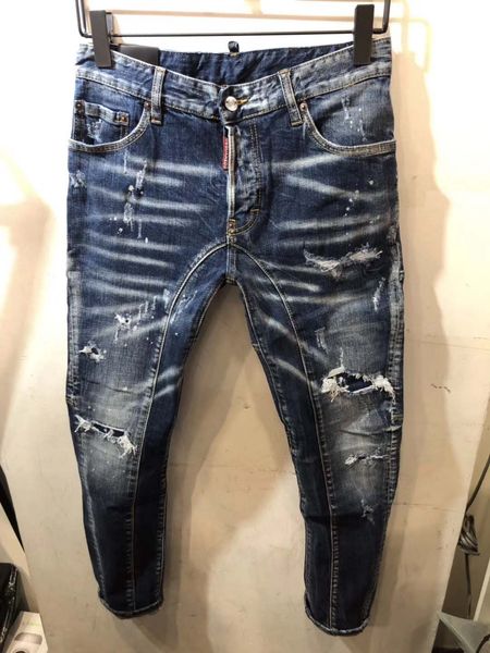 

New men 039 fa hion brand de ign jean high a urance tear cool treet riding jean cool hand ome jean t66