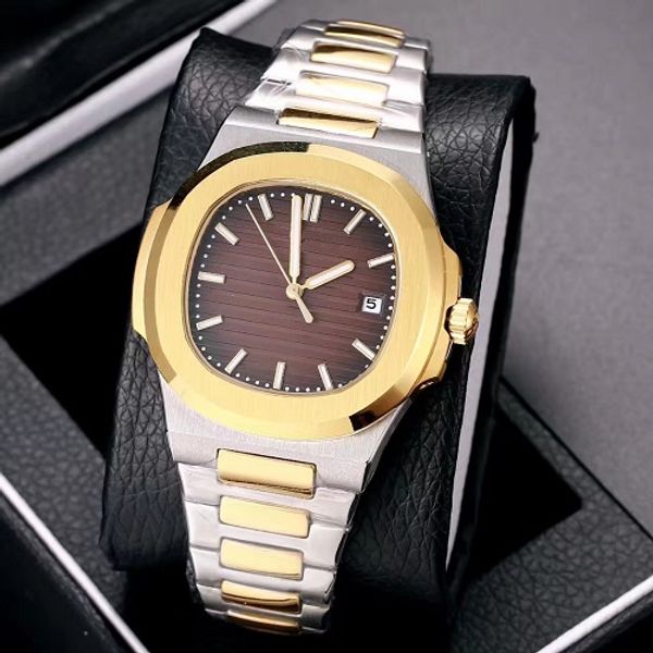 

2019 automatic machinery 39mm luxury watch men sweeping movement good watch watch model no battery watches 13, Slivery;brown