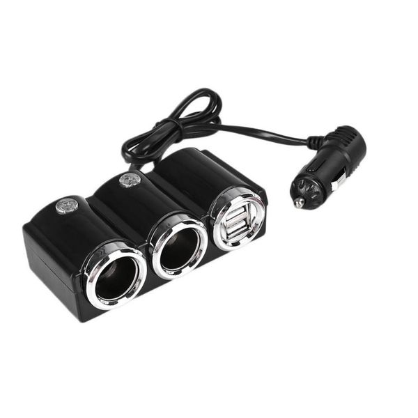 

car splitter with switch one for two plug cigarette lighter usb car charger one minute two conversion socket charger
