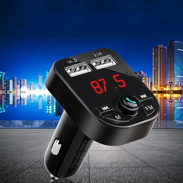 

car handswireless bluetooth kit fm transmitter lcd car mp3 player usb charger fm modulator electronic accessories