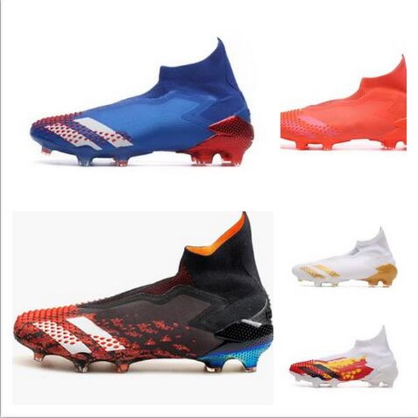 

sport predator mutator 20+ fg soccer shoes pp paul pogba mens slip-on football shoes 20+x cleats boots training sneaker 2020 cheap