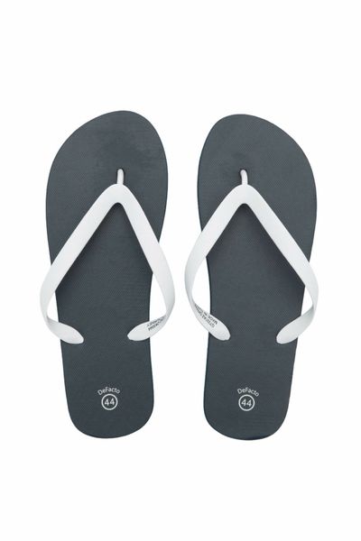 

defacto fashion man slipper-flipflop summer beach style male casual flats comfortable new - g7331az17sm, Black