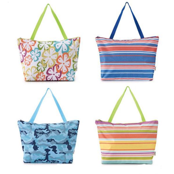 

folding shopping bag repeatable waterproof storage bags portable large capacity picnic bags oxford cloth storage bag dhl fj578, Black