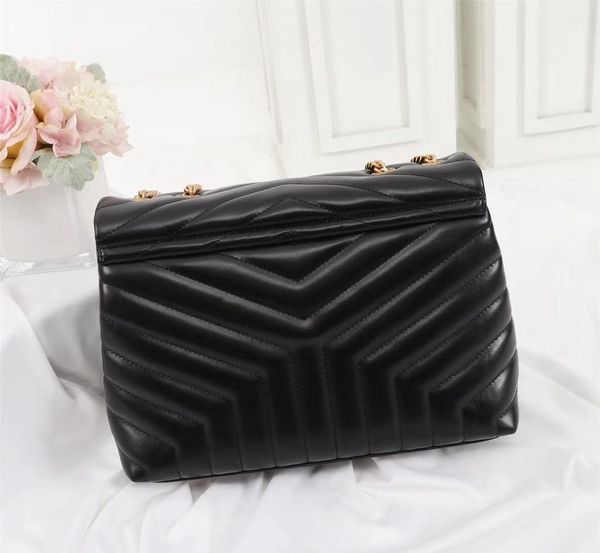 

size 32cm genuine leather shoulder bags designer handbags real leather flip cover chain women bags perfect quality