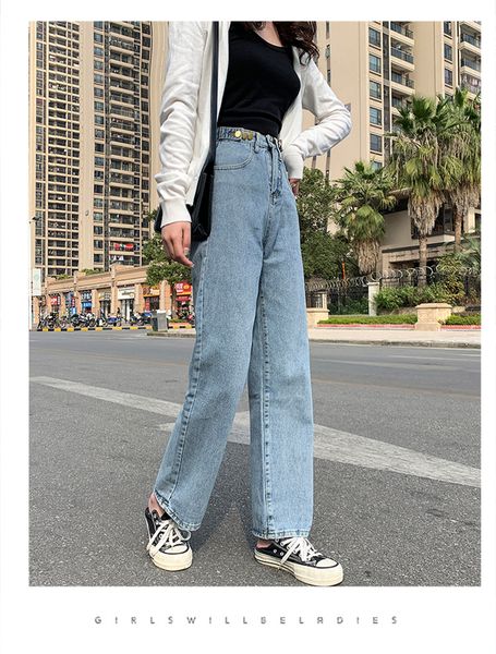 

orchid grey women's tailored waist and hip princess jeans bk1771, Blue