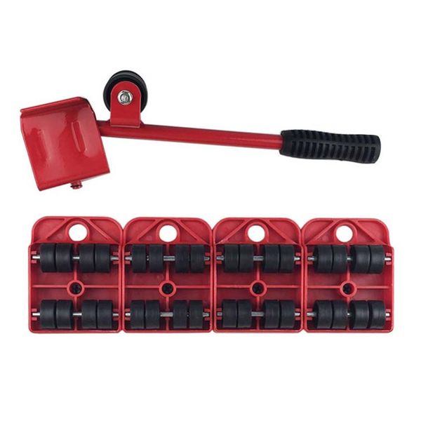 

5pcs heavy furniture lifter mover transport set portable moving lift move pry stick household furniture carry tools accessories
