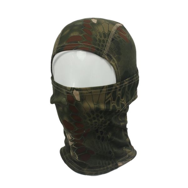 

men cotton active camouflage army cycling motorcycle full face mask scarf outdoor sports face ears neck protection headscarf, Black