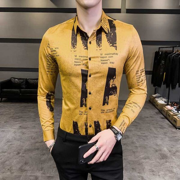 

высокое качество letter shirt men brand new fashion 2020 mens casual рубашки с длинным рукавом все совпадение простой новоселье работа рубаш, White;black