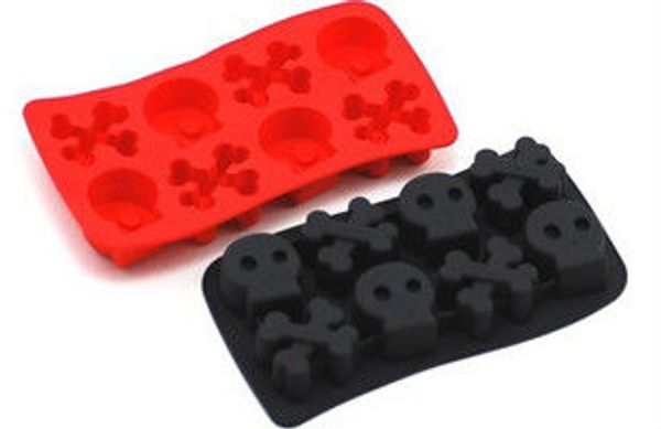 

skull ice e cube jelly mold chocolate cookies cupcake mould tray maker diy