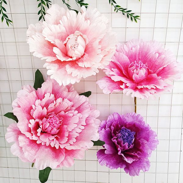 

simulation of giant flannel peony flower head fake flower wedding decoration window p studio props home party decoration