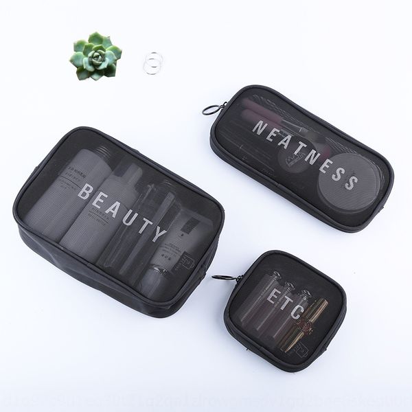 

travel nylon mesh breathable digital storage makeup wash wash digital storage bag finishing bag