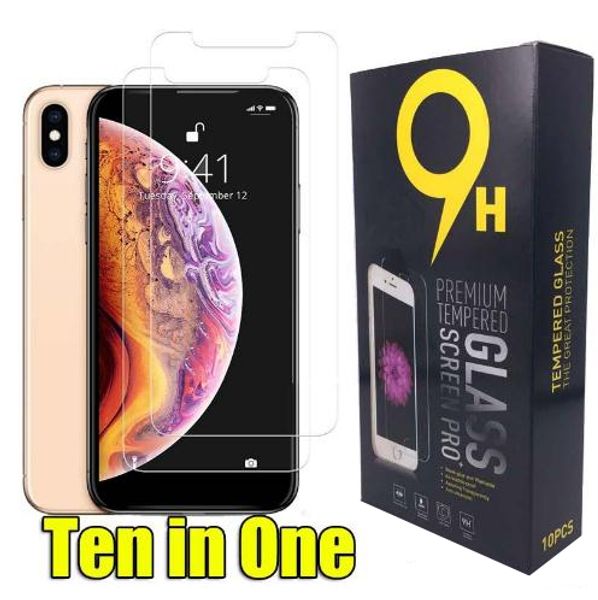 

for iphone 12 pro xs max xr tempered glass screen protector film 0.33mm 2.5d 9h