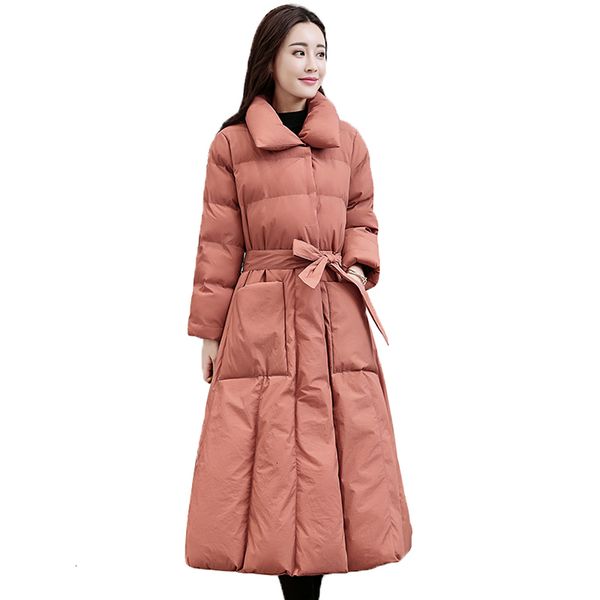 

women winterjas lower katoen fat parka new fashion solid long jas slim bags wet coat plus size ls072, Black