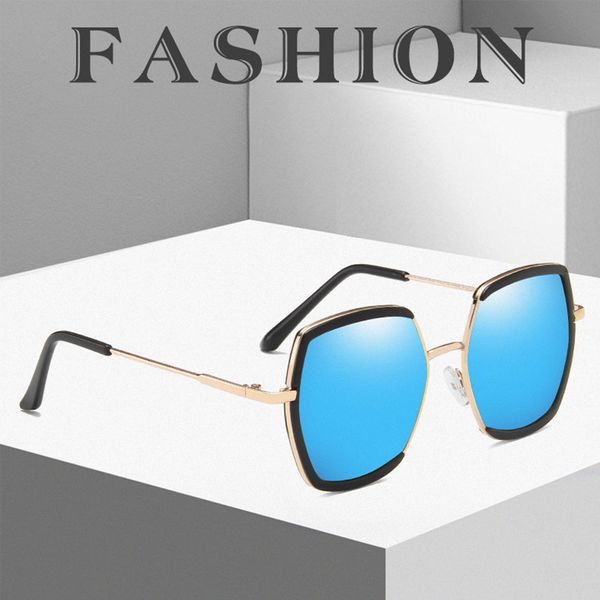 

children's ocean film gradual sunglasses metal glasses children's trend sunglasses uv400 2020 new boys and girls, Blue