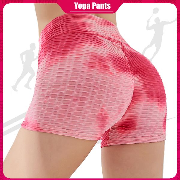 

yoga shorts fashion women's sports pants mujer hips push up gym shorts high fitness fitness training leggings yoga pants, White;red