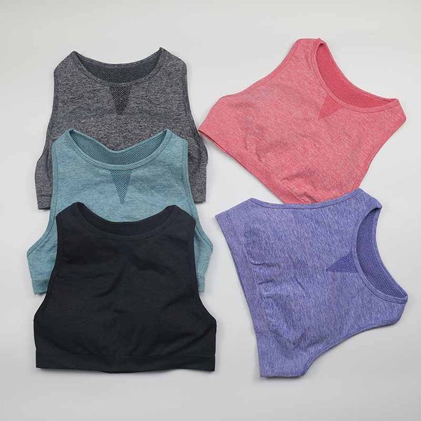 

seamless sports bra for women gym workout bra high neck yoga crop mesh racer back fitness sport bh, White;black