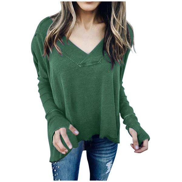 

v collar lady solid autumn fashion sweatshirts hoodies simple style womens pure color v-neck sweatshirt streetwear sudadera, Black