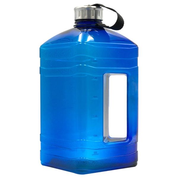 

3.8l training camping travel water bottle outdoor kettle leakproof carry petg sport gym large capacity container drink cap