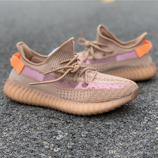 

2019 Clay v2 Running Shoes Kanye West Fashion Designer Brand Upper Quality Mens Women Casual Sport Trainers Size 36-46