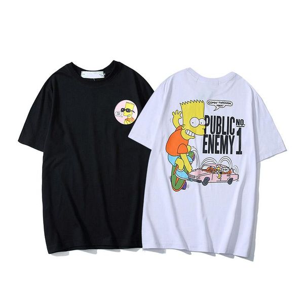 

mens designer t shirts printing cartoon tshirt luxury lovers tshirt business casual men tees high fashion cotton sports womens, White;black