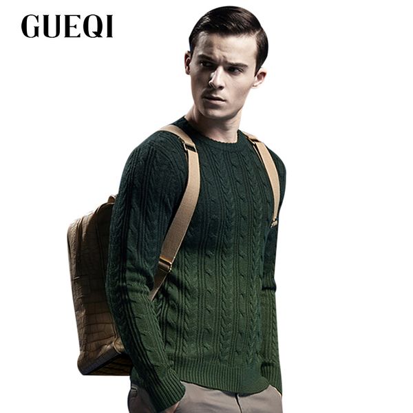 

gueqi марка мужчина мода свитер размер -2xl gradient color design o-образный вырез стиль пуловеры +2017 людей вскользь грубая шерсть одежда, White;black