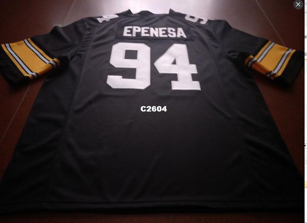 

дешевые мужчины #94 a. j. epenesa айова hawkeyes выпускников колледжа джерси s-4xlor пользовательские любое имя или номер джерси, Black;red