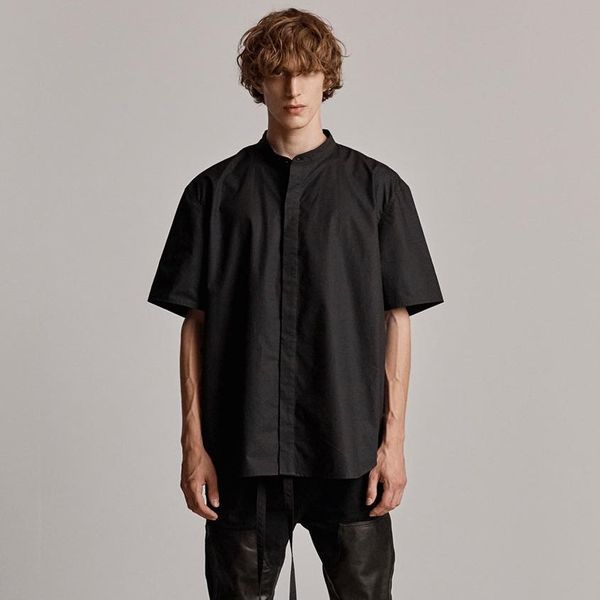 

tooling of hfymtx570 short 6th jacket shirt fashion-fear tee vintage t-shirt casual street god work sleeve coat fog aesne, Black