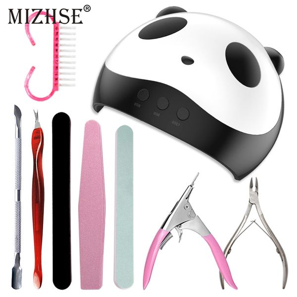 

mizhse gel nail polish kit 6w 36w nail dryer with manicure set lamp manicure machine for gel varnish all for